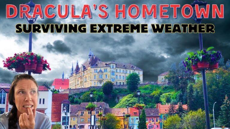 We SURVIVED Dracula's Hometown EXTREME Weather Warning | Romanian Road Trip Sighisoara to Brasov