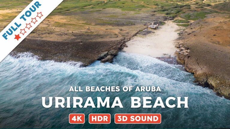 Urirama Beach, Aruba — Beach Walking Videos of ALL Beaches of Aruba (4K, HDR, 3D Sound)