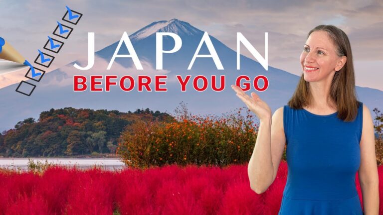 One Week Before Traveling to Japan Checklist