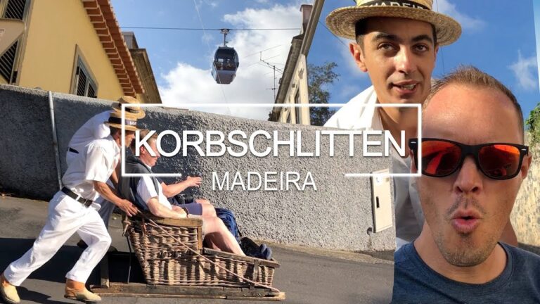 Korbschlittenfahrt vom Monte nach Funchal auf Madeira