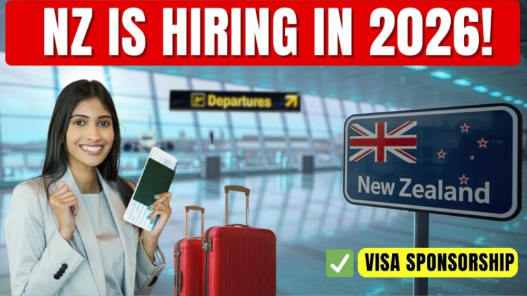 New Zealand is Hiring Foreign Workers in 2026 | Visa Sponsorship!