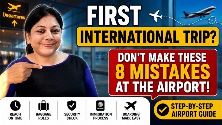 First International Flight? 8 Airport Mistakes to Avoid | Complete Guide for First-Time Flyers