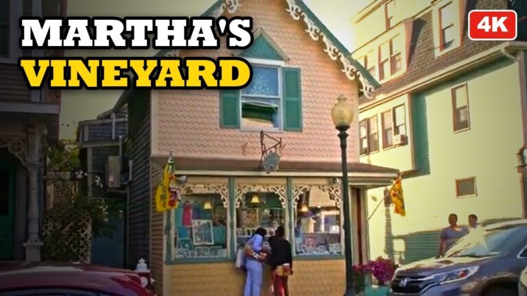Martha's Vineyard Day Trip: Edgartown & Oak Bluffs Sightseeing Tour (4K HDR)