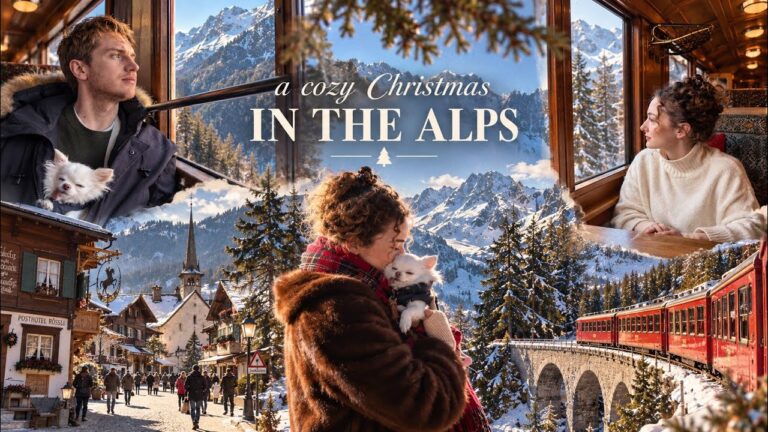 We Took the Most Beautiful Train Journeys Through the Alps | Cozy Christmas Vlog